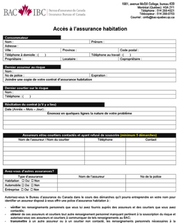 Accès à l’assurance habitation