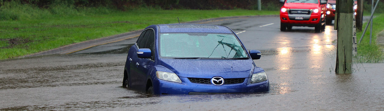 Hail and water